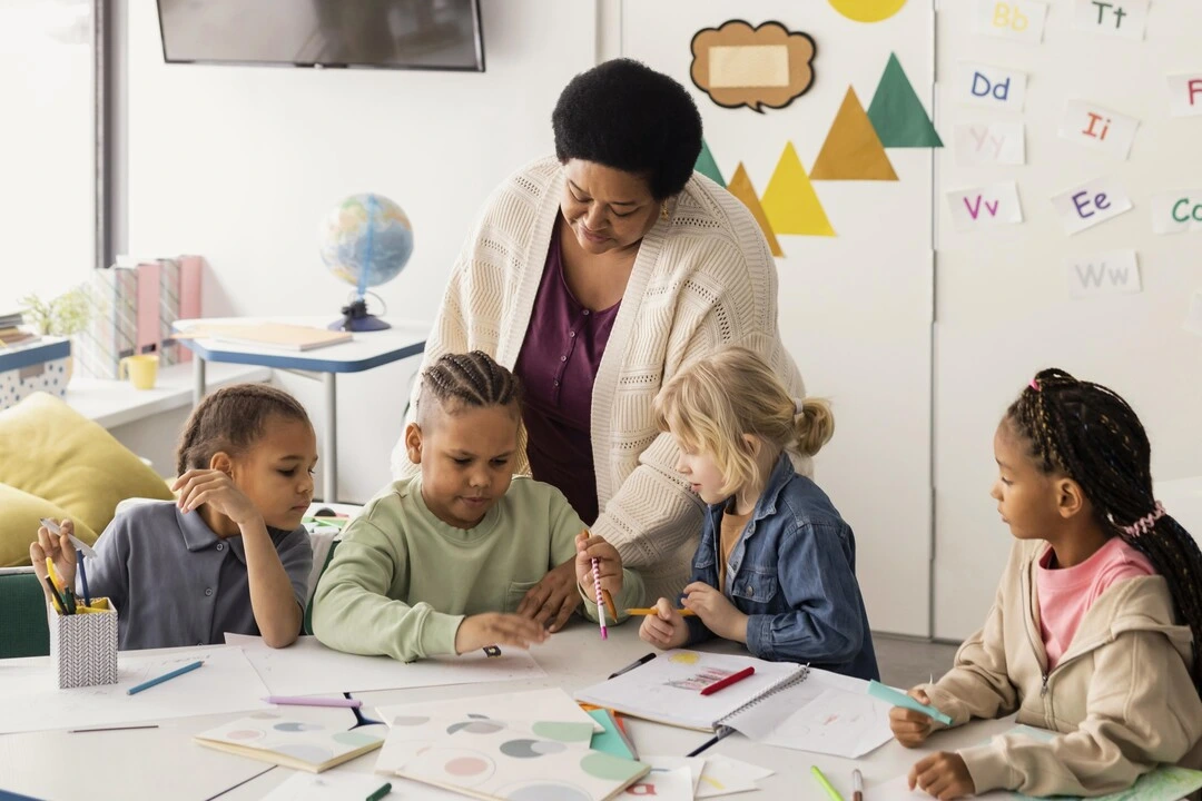 Web image: Children Drawing Together Classroom